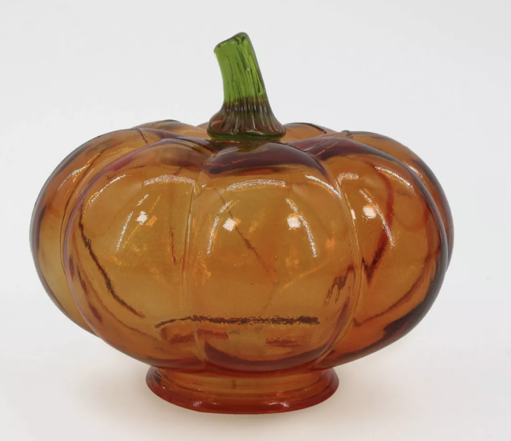 LED Glass Pumpkin